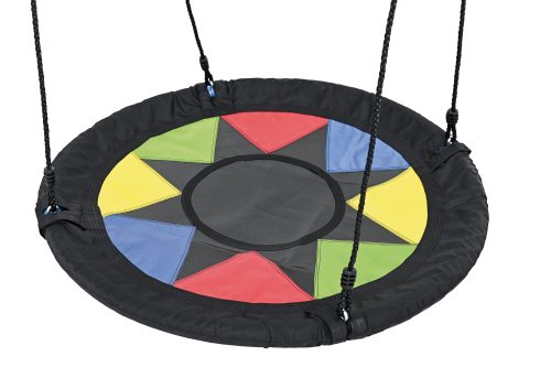 Sensory Suspension Steel Frame & Swings - Colourful Nest Swing