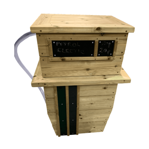 Wooden role play petrol pump
