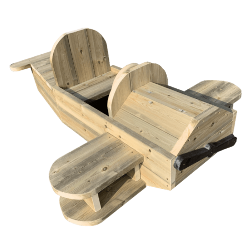 Large wooden aeroplane