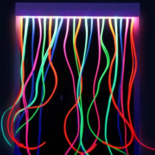UV Mirrors with Strands for Sensory UV Rooms