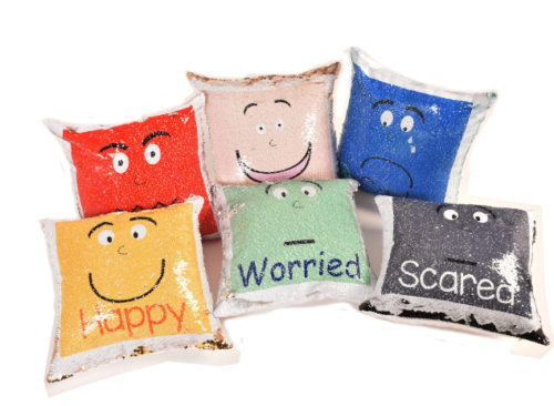 emotion flip sequin cushion