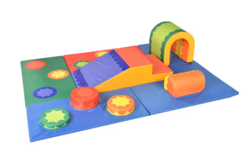 Multicoloured complete soft play set