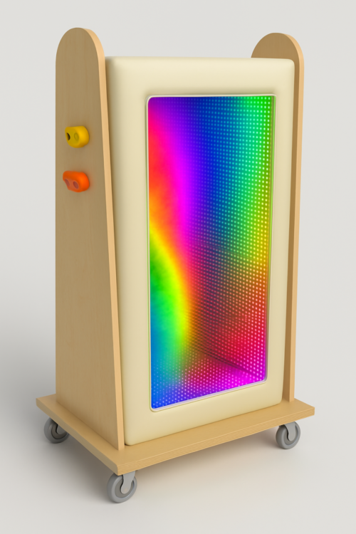 Portable Sensory Panel Trolley - Trolley with Infinity Panel + Pattern and Sound Panel