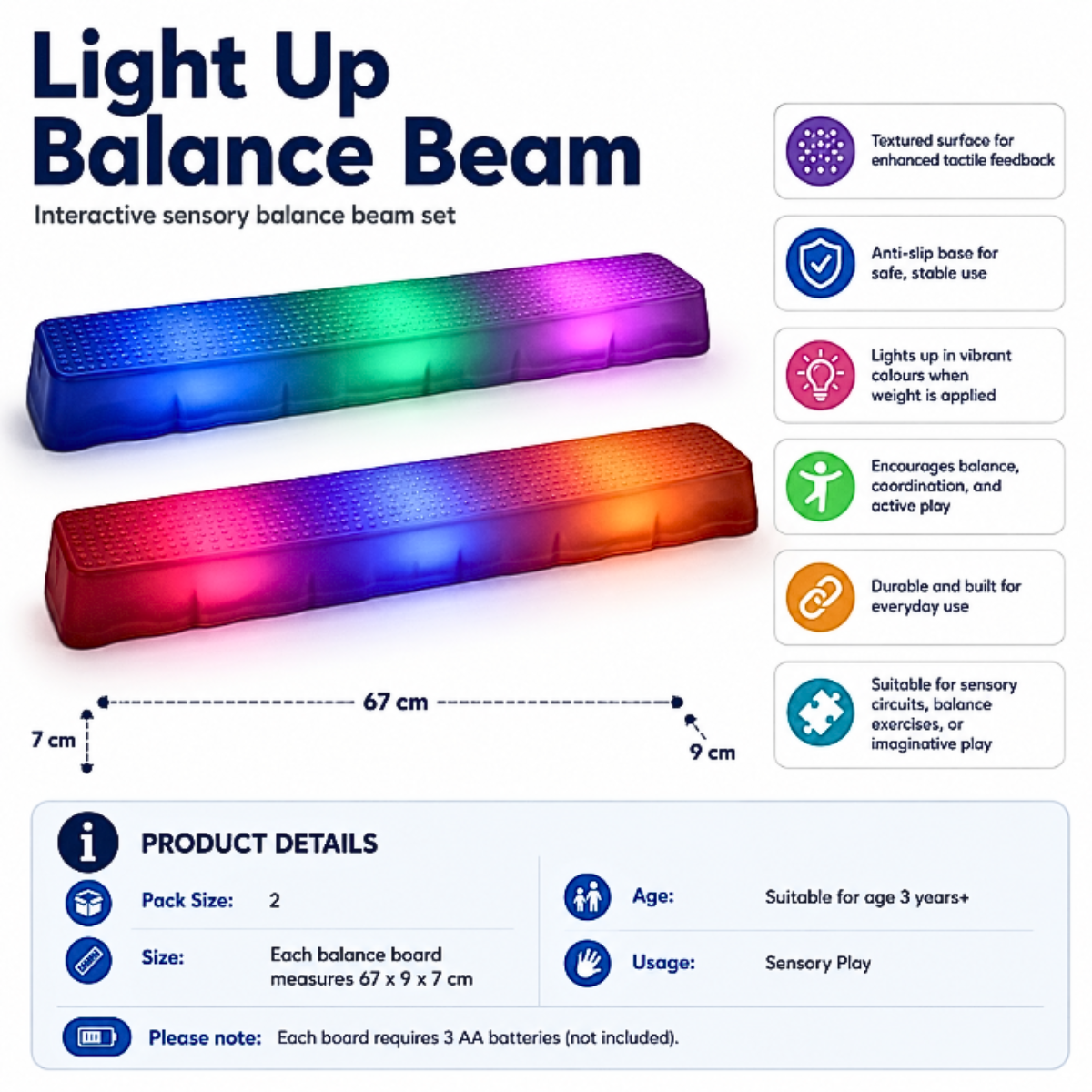 LED Balance Beams - Image 3